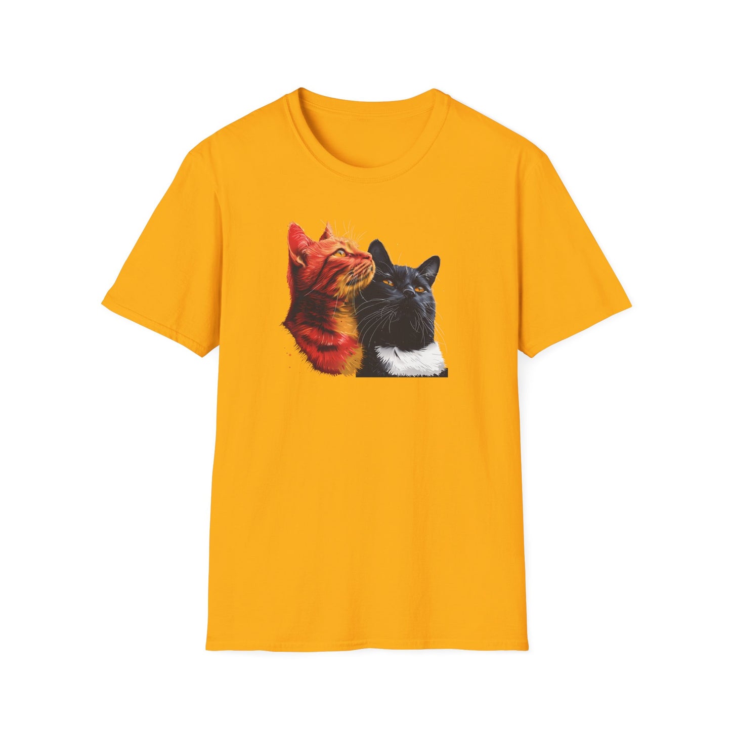 Orange and Black Cat T-Shirt