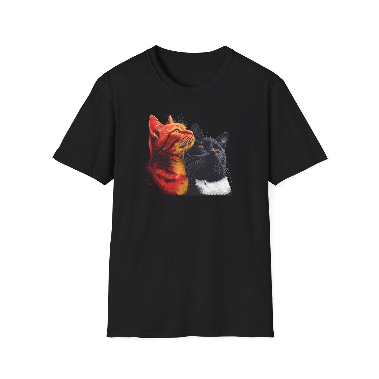 Orange and Black Cat T-Shirt