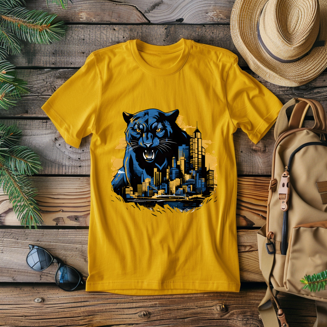 Panther Over City T-Shirt